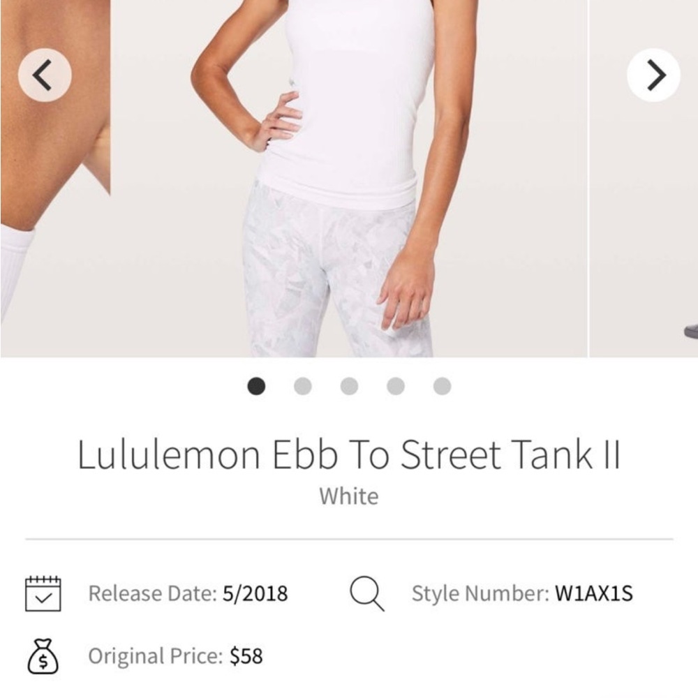 *SOLD* Lululemon Ebb To Street Tank
